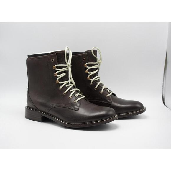 Woolrich Womens Deadeye Brown Leather Lace Boot Flannel Lined Size 8 - Picture 2 of 8